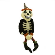 15 "Mouvement noir et ivoire activé ci-dessous du cackling squelette d'Halloween Squelette Halloween Halloween