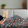 thumbnail image 3 of Geometric Soft Flannel Fleece Throw Blanket, Colorful Round Shaped Sea Stones in Repetitive Pattern Art, Cozy Plush for Indoor and Outdoor Use, 50" x 70", Charcoal Grey Multicolor, by Ambesonne, 3 of 5