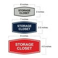 thumbnail image 2 of Signs ByLITA Fancy Storage Closet Sign (Red) - Medium, 2 of 5