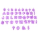 thumbnail image 5 of Cortador de Galletas ANGGREK Molde de Silicona Plástico Morado, 5 of 8