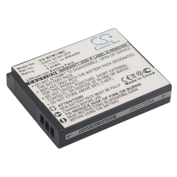 950mAh DMW-BCM13 DMW-BCM13PP DMW-BCM13E Battery for Panasonic Lumix DMC-TS5D Lumix DMC-ZS30K Lumix DMC-LZ40 Lumix DMC-ZS60K Lumi