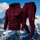 thumbnail image 1 of Ceisia Men's Slim Fit Hooded Tracksuit Set Long Sleeve Pullover with Elastic Waist Joggers Casual Sports 2-Piece Outfit Gifts, 1 of 3