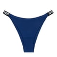 thumbnail image 5 of COMVALUE Women's Very Sexy Shine Strap Thong Underwear, Panties for Women (Blue, XS), 5 of 5