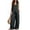 *Black, variant on VBVC Women's 2 Piece Cotton-Linen Outfit,V-Neck Sleeveless Waistcoat and Wide Leg Pants For Women,Ladies Summer Button Down Loungewear with Pockets,Beige,S-2XL