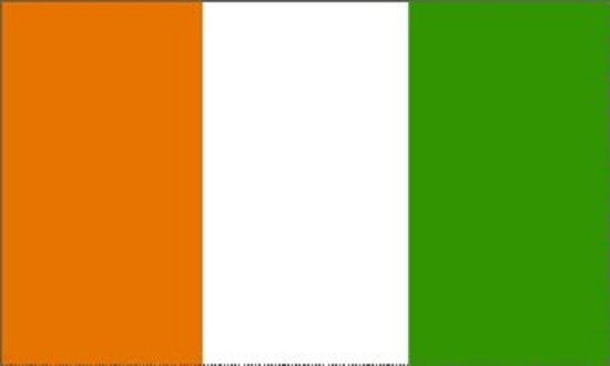 IVORY COAST CAR AND WALL FLAG PENNANT BANNER 5 X 6 INCH