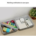 thumbnail image 5 of BrowQuartz Home Office Hotel Keys Brush Tapes Watch Storage Box Drawer Cabinet Tabletop Pens Remotes Cosmetic Organizer Basket Light Grey, 5 of 6