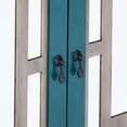 thumbnail image 7 of Kings Brand Furniture Sea Green Antique Accent Cabinet, Mirrored Doors, 2 Shelves, 7 of 7