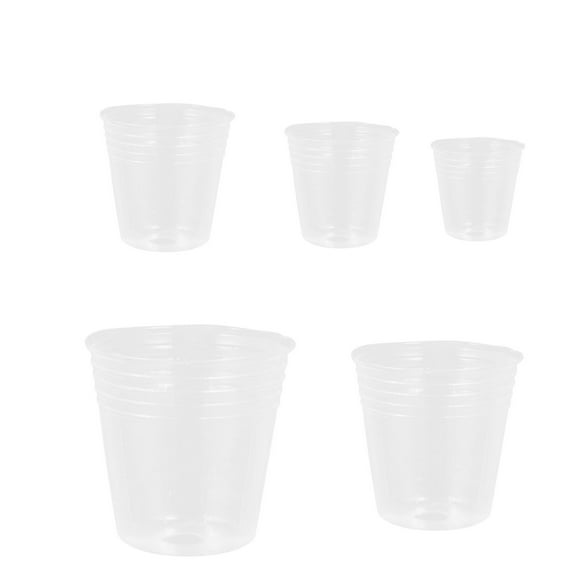 30 Pcs Durable Nursery Pots,2.5/3/4/4.5/5Inch Clear Plastic Pots for Plants,Clear Plastic Planter Pots for Herbs,Planting Seed Stareter