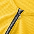 thumbnail image 5 of RQYYD Womens Short Sleeve Half Zip Dressy Tops Solid Casual Blouses Basic Tee Daily Clothes, 5 of 7