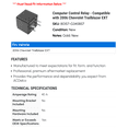 thumbnail image 2 of Computer Control Relay - Compatible with 2006 Chevrolet Trailblazer EXT - AC Delco, 2 of 2