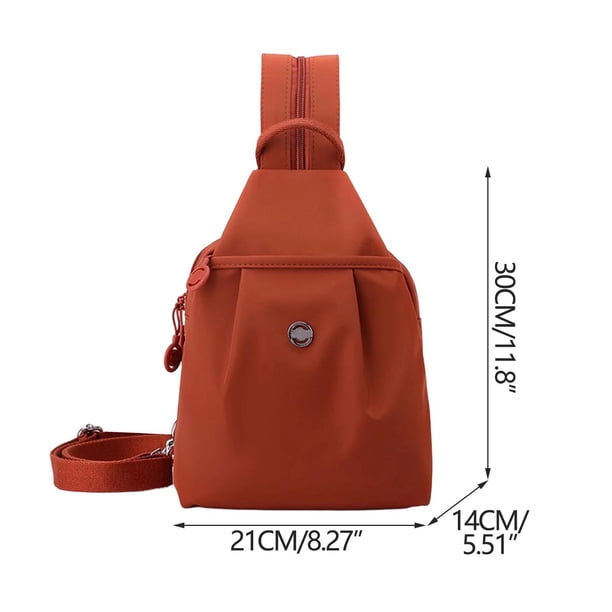 Mochila para desplazamientos, riñonera deportiva, bolso cruzado y bandolera convertible.