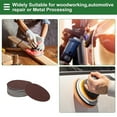 thumbnail image 3 of Unique Bargains 100 Pcs Round Sandpaper 2000 Grit Hook and Loop Sanding Sheets Universal for Automotive Refinishing Woodworking 125x125mm Aluminum Oxide Red, 3 of 7