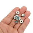 thumbnail image 4 of Unique Bargains 10mm Spacer Beads, 100pcs Bead Spacers Rhinestone Round Bulk Beads for Jewelry Making, Blue, 4 of 5