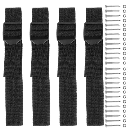 Worgeous Garden Aerator Shoes Strap Metal Black Landscapers 1 Set