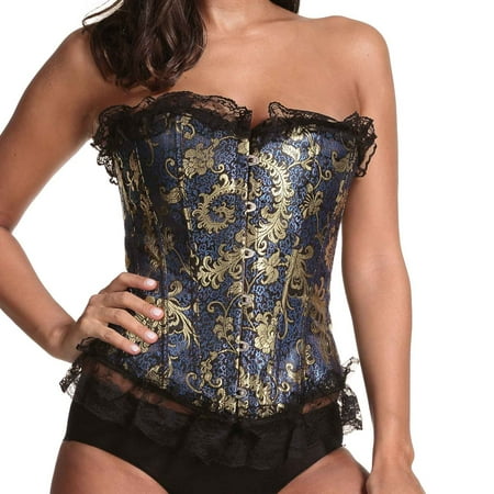 

Moxiu Clearance Corsets for Womens Steampunk Clothing Accessories Vest Sexy Renaissance Floral Lace Overbust Corset Top Halloween Retro Push up Bustier Bodice