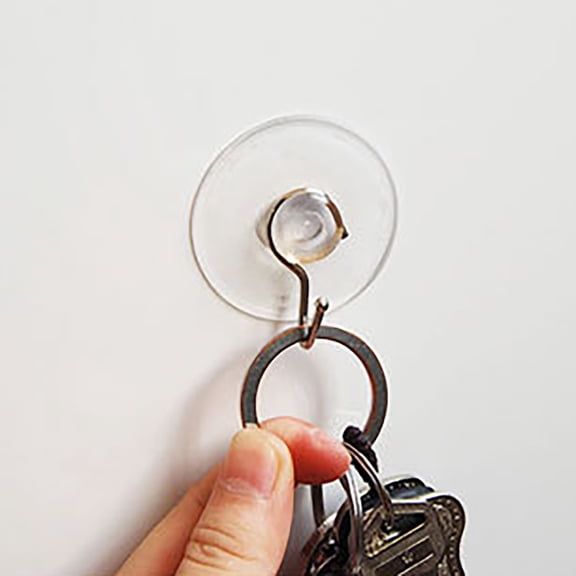 Suction Cup Hook *1 1Pcs Suction Cup Hooks,Pack of 1 Suction Cups with Hooks Made of Pvc Material and Strong Rustproof Metal Hooks.