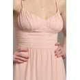thumbnail image 4 of David’s Bridal, The Edit by DB Studio Women's Formal Spaghetti Strap A-Line Dress with Slit, Full Length, Chiffon, 4 of 7