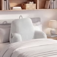 thumbnail image 5 of The Sheet Lab Plush Backrest Pillow, Gray, 30" x 17" x 17", 5 of 9