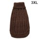 thumbnail image 1 of Methold Jersey de Navidad para mascotas, suéter de punto cálido de Color sólido, ropa de otoño e invierno Ropa para mascotas Café 3XL Methold PT000154-03, 1 of 6