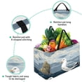 thumbnail image 3 of Seagull Premium Oxford Cloth Picnic Basket - Reusable, Foldable, Large Capacity Storage Box, Ideal Storage Bin or Shopping Basket for Outdoor Adventures, 3 of 7