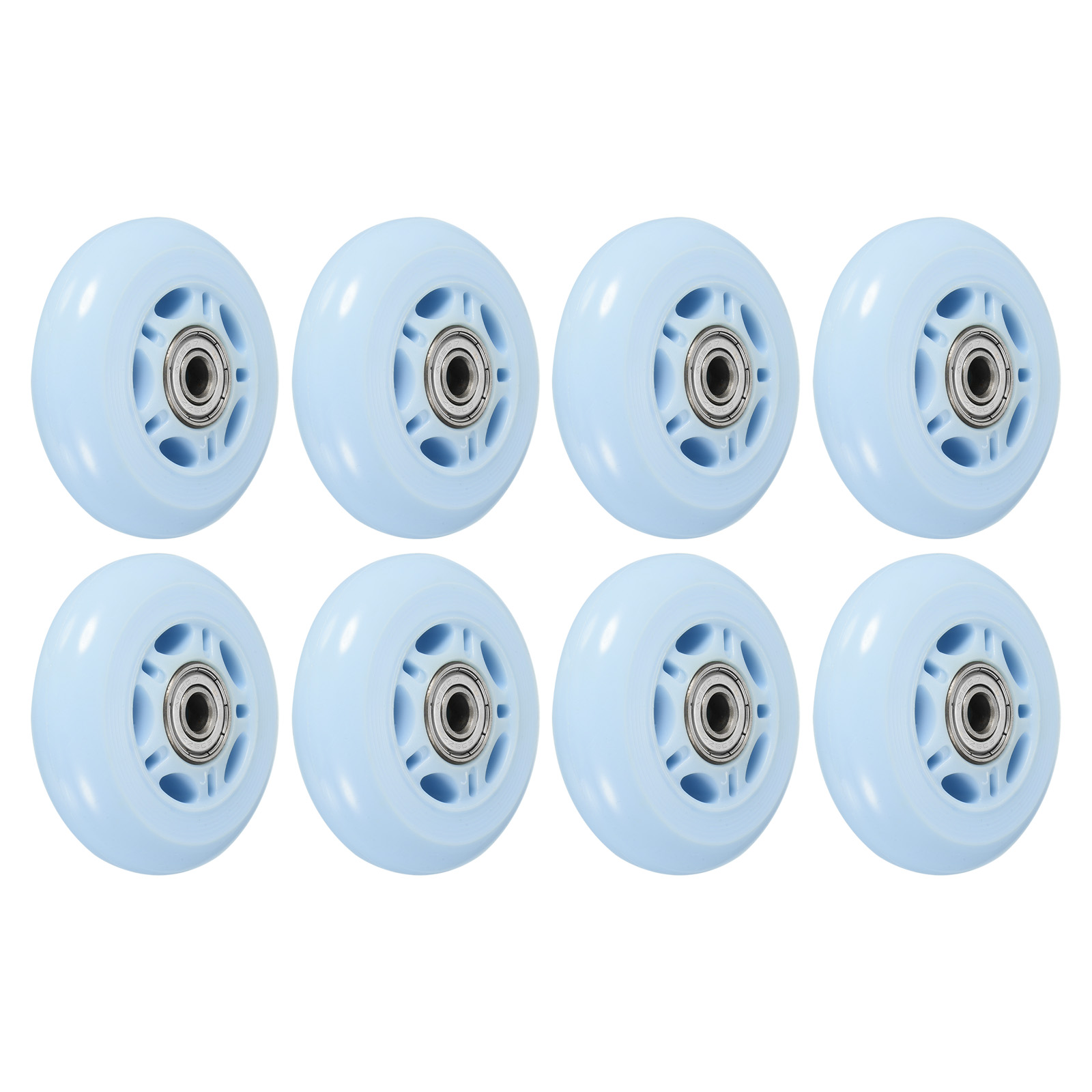 Players Choice 68mm 78A Indoor Roller Hockey Wheels - Clear/Blue (4-Pack)