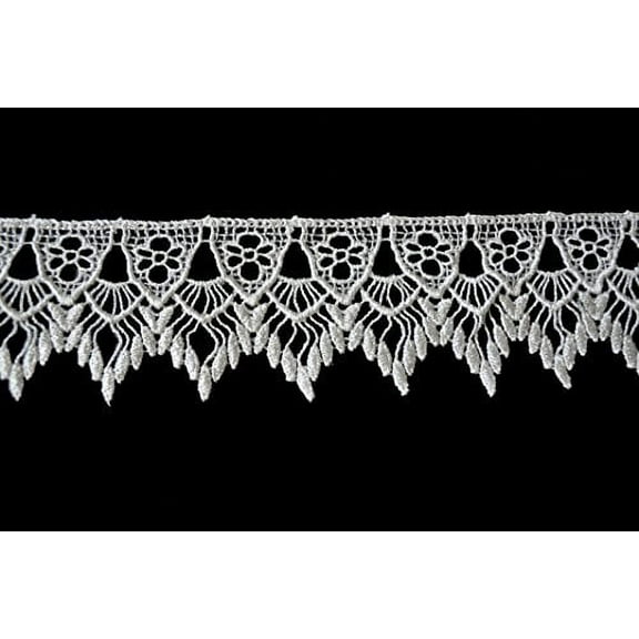 Altotux 2 inches Ivory Venice Guipure Lace Trim By Yard