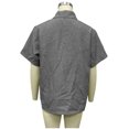 thumbnail image 4 of Dolkfu Gray Mens Summer Shirts Short Sleeve Collared Button Polos Golf Business Athletic Mens Spring Tees,2X, 4 of 5