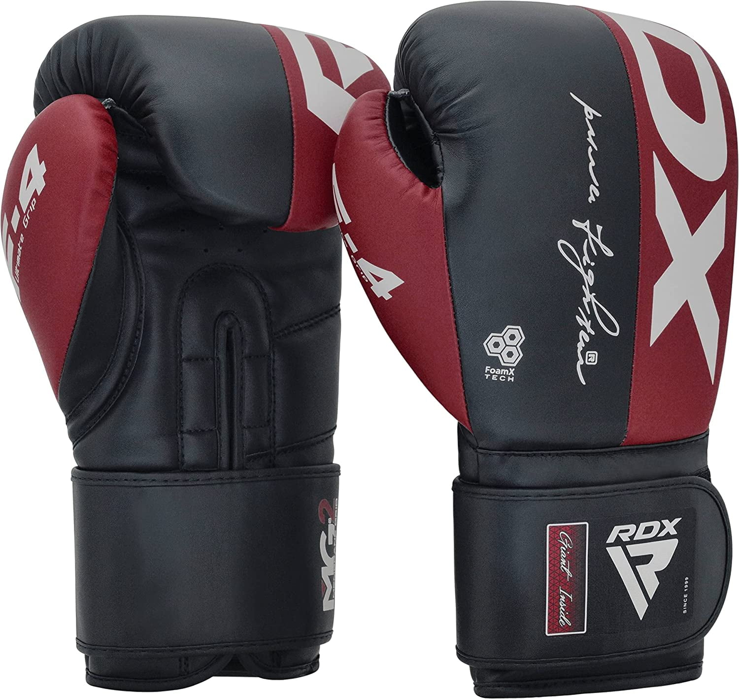 RDX Boxing Gloves for Men Women Maya Hide Leather Sparring Punching Gloves, Training Mitt, Advanced TAKKA Closure Perfect for MMA, Muay Thai Gloves