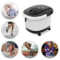 thumbnail image 1 of Foot Spa Foot Bath Massager with Touch Screen Digital Display Frequency Conversion 300/400/500W, Automatic Roller, Stress Relief for Tired Feet 110V Black, 1 of 9