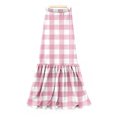 thumbnail image 4 of LWavelet Plaid Tiered Maxi Skirt Women Stylish Fall Casual Flowy Versatile Bottoms Pink S, 4 of 6