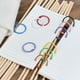 thumbnail image 2 of 100 Anillos Coloridos para Carpetas de Hojas Sueltas de Libros, Anillos de de Papel Suelto de Metal de 3 cm para Tarjetas y Documentos, 2 of 5