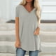 thumbnail image 1 of Puntoco 2024 Tops De Verano para Mujer Camisa Larga para Mujer Camiseta De Manga Corta Tops De Gran Tamaño Tallas Grandes Blusa Suelta Informal, 1 of 1