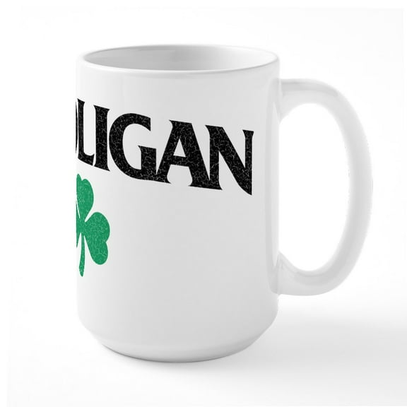 CafePress - Irish Hooligan - 15 oz Ceramic Large White Novelty Mug