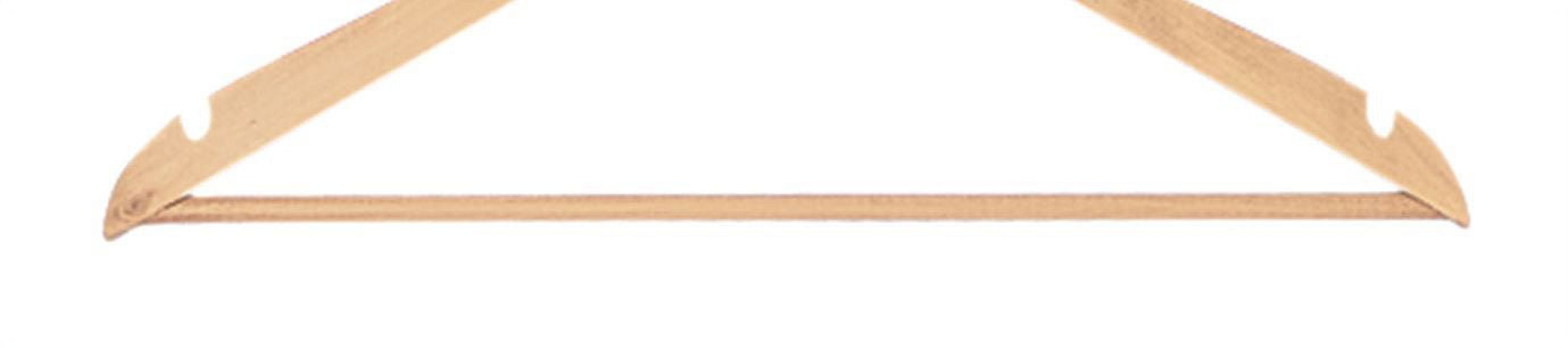 SSWBasics Natural Wood Hangers  (All Purpose 17") - Case of 50