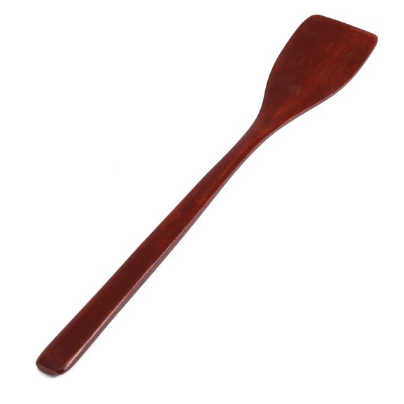 Red Wooden Spatula, Non-Stick Safe Turner for Frying and Baking