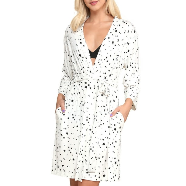 Doublju Women's Kimono Robe Sleepwear Pajama (Plus Size Available