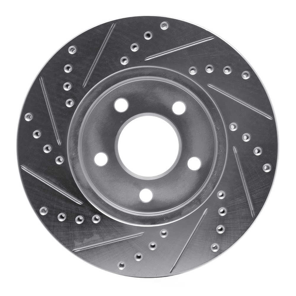 Dynamic Friction Company 631-54056R DFC Brake Rotor - Drilled And Slotted - Silver