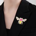 thumbnail image 4 of TNOBHG Unisex Bee Brooch Bee Brooch Elegant Anti-slip Shoulder Bag Suit Coat Collar Hat Scarf Decoration Perfect Party Prom Wedding Jewelry, 4 of 8