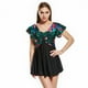 thumbnail image 2 of Minnieouse Trajes De Baño Transpirables Para Mujer - Manténgase Fresco Y Cómodo En El Agua Trajes De Baño Para Mujer Traje De Baño Ligero Vestidos flor roja negra US16, 2 of 6