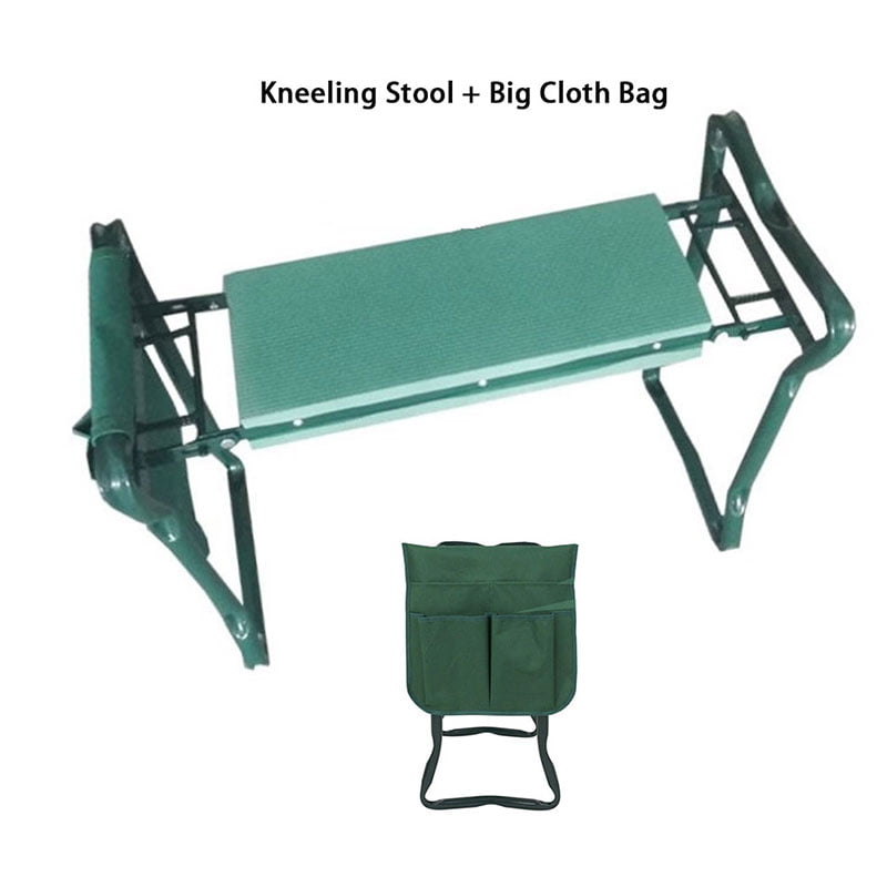 2 in 1 Folding Portable Garden Kneeler Padded Foam Chair Seat Stool Heavy Duty 