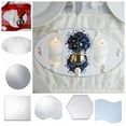thumbnail image 2 of 2Pcs Mirror Surface Serving Tray Decorative Unique Table Centerpieces Candle Tray Party Supplies, 2 of 10