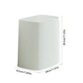 thumbnail image 4 of Kitchen Trash Can, Step-On Garbage Can with Lid, Tall Kitchen & Bathroom Trash Can, Small Office Waste Bin, White - Xuniizn, 4 of 7