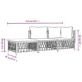 thumbnail image 4 of vidaXL 3 Piece Garden Lounge Set with Cushions Anthracite Steel, 4 of 5