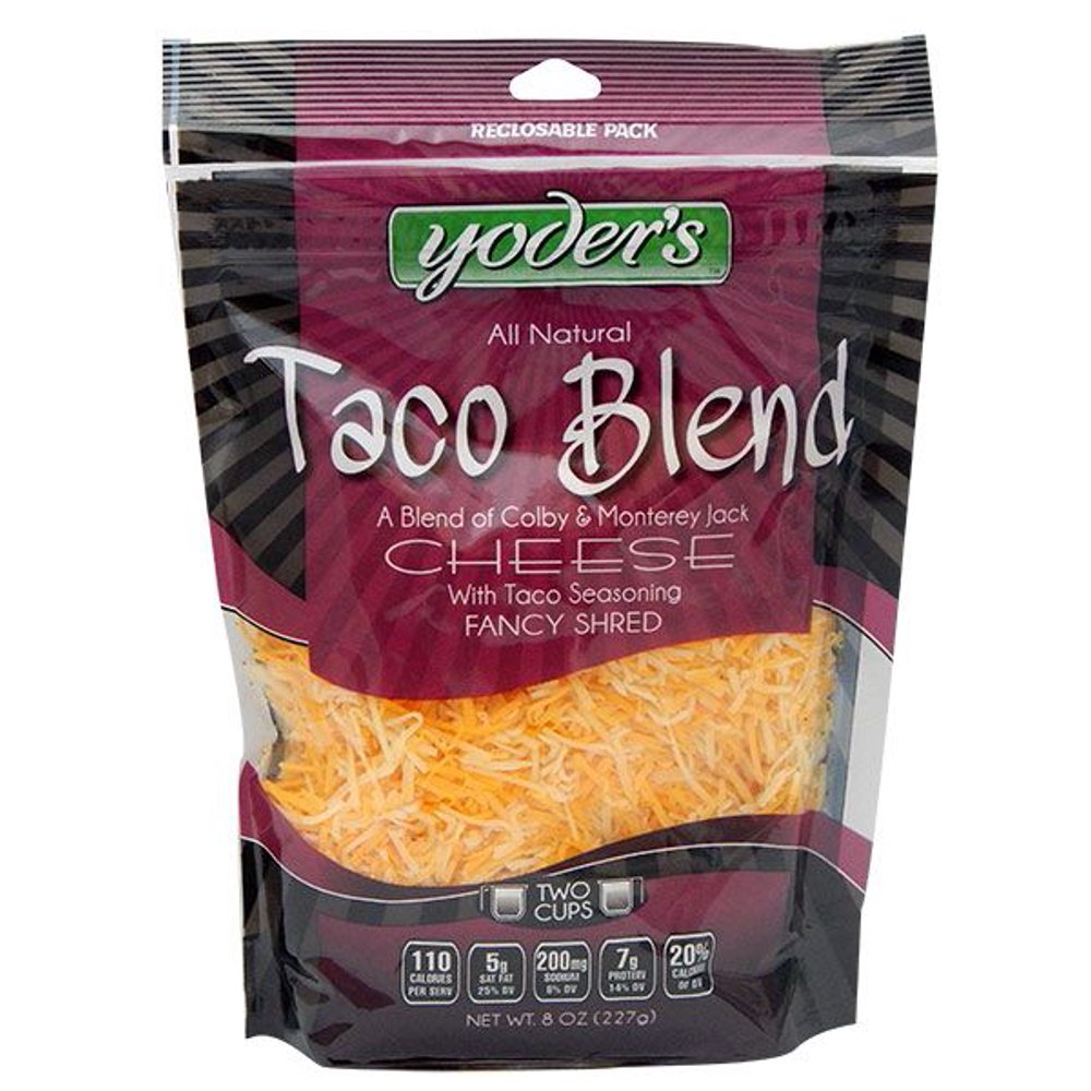 Yoder's All Natural Fancy Shred Taco Cheese Blend, 8 Oz.