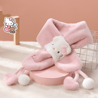 Hello Kitty Kids Knit Muffler Warm Accessories - Walmart.com
