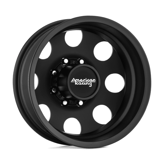 American Racing Aluminum Rim AR204 BAJA DUALLY 16X6in Satin Black - Rear Finish, AR204660807134N