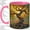Pink, variant on Whimsical Tree Accent Mug, 11oz Ceramic Coffee Cup for Nature Lovers