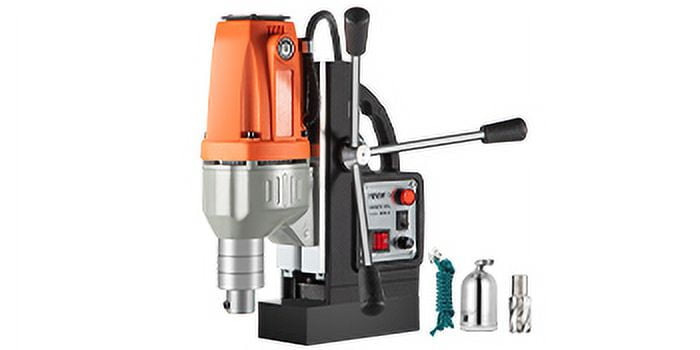 VEVOR 980W Magnetic Drill Press with 1-1/3 Inch (35mm) Boring Diameter Magnetic Drill Press Machine 2700 LBS Magnetic Force Magnetic Drilling System 680 RPM Portable Electric Magnetic Drill Press