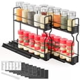 thumbnail image 1 of SpaceAid Pull Out Spice Rack Organizer for Cabinet, Heavy Duty Slide Out Seasoning Kitchen Organizer, Cabinet Organizer, with Labels, 5.2" W x10.75 D, 1 of 7