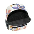 thumbnail image 6 of FORMRS School Backpack with Front Zippered Pocket 12" Student Travel Daypack, Blue Retro Flower, 6 of 6